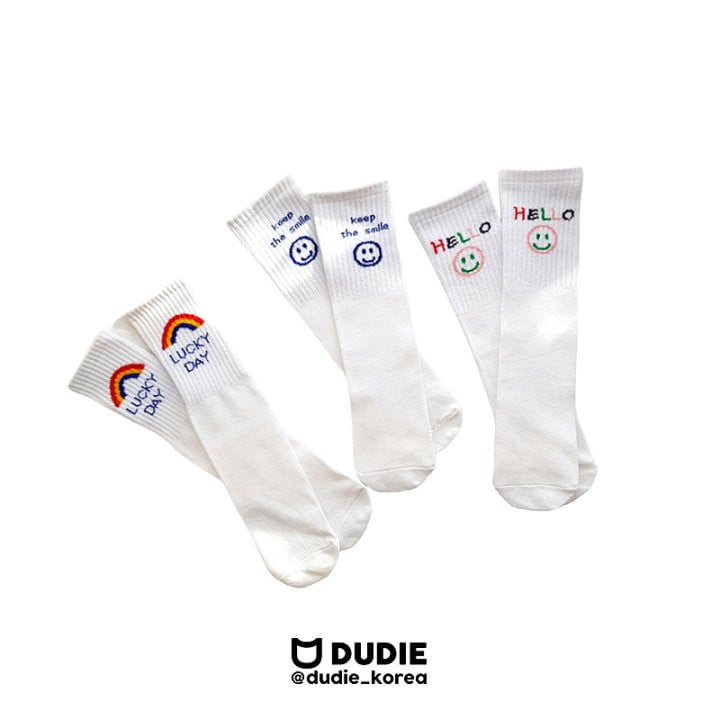 Dudie - Korean Children Fashion - #littlefashionista - Luck Day Socks - 4