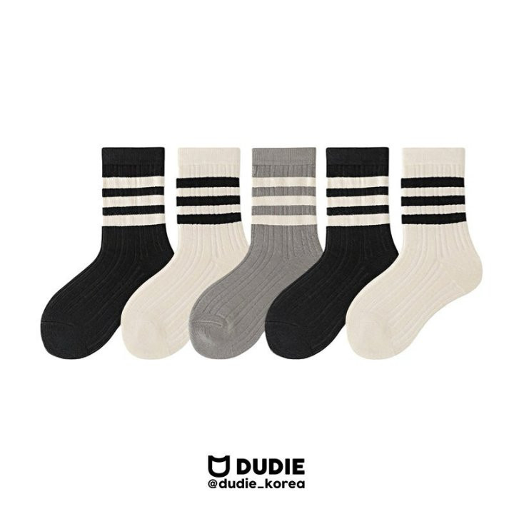 Dudie - Korean Children Fashion - #minifashionista - Stripe Socks