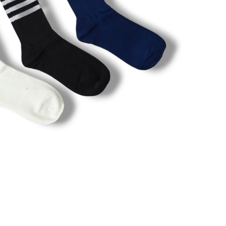 Dudie - Korean Children Fashion - #minifashionista - Three Lines Socks - 9