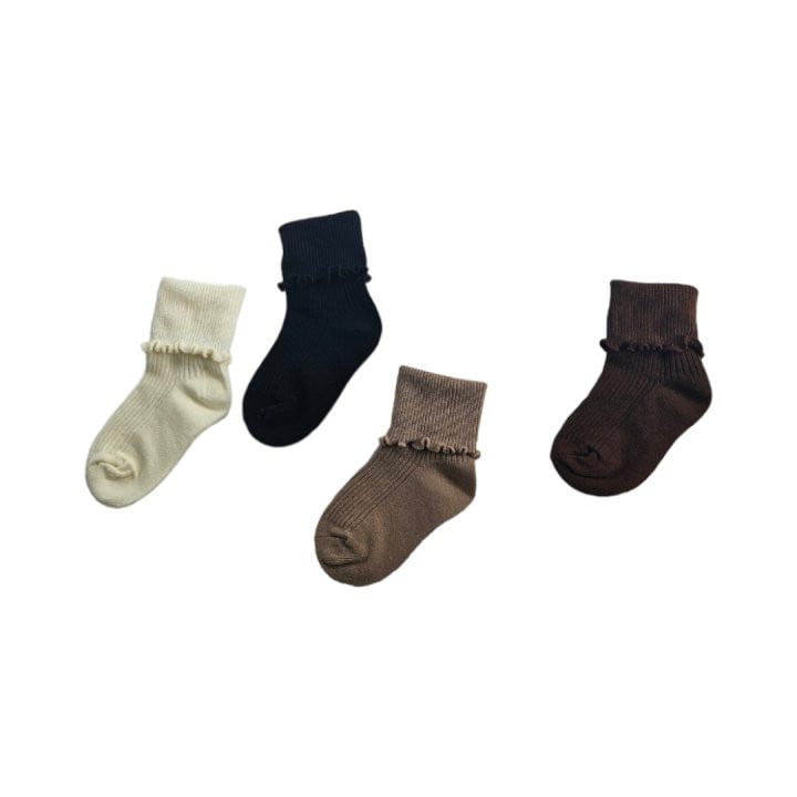 Dudie - Korean Children Fashion - #minifashionista - Basic Shirring Socks - 3