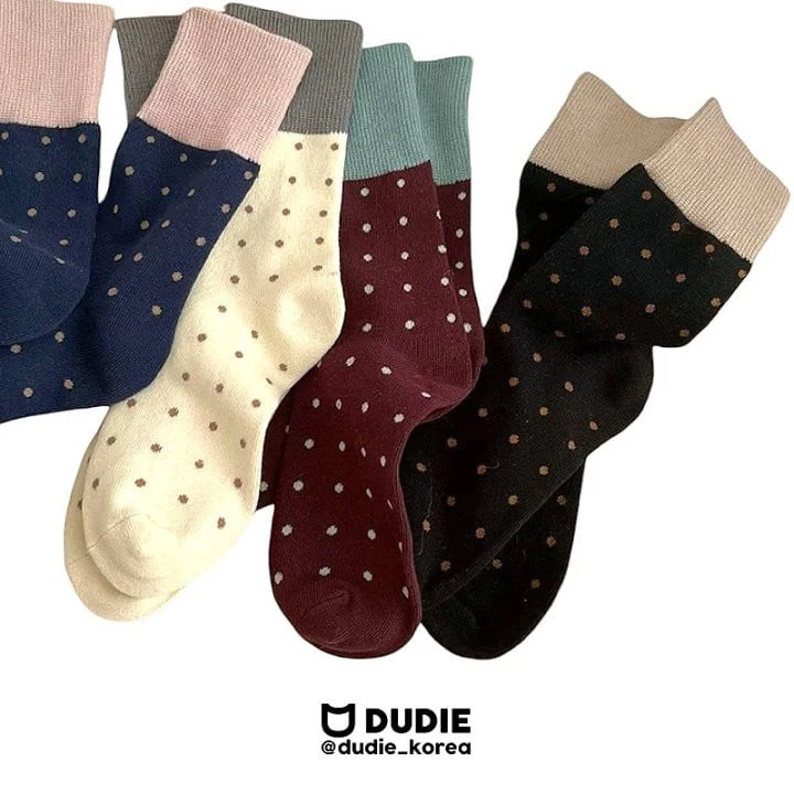 Dudie - Korean Children Fashion - #minifashionista - Dot Socks