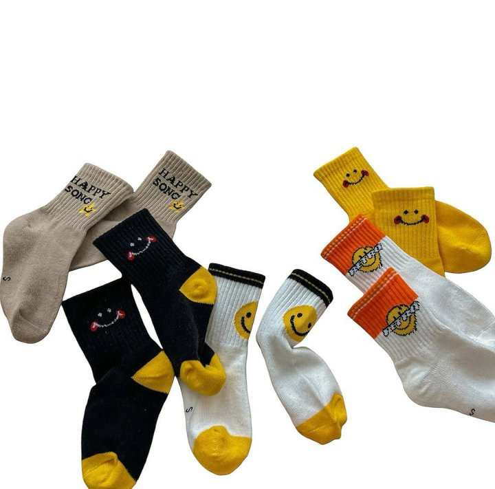 Dudie - Korean Children Fashion - #minifashionista - Happy Song Socks - 4