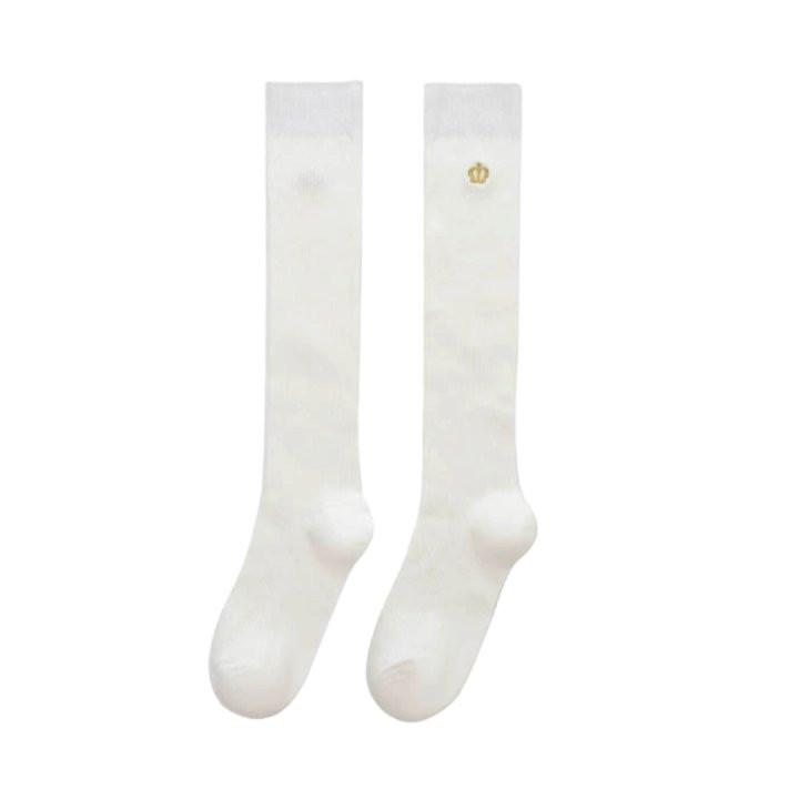 Dudie - Korean Children Fashion - #stylishchildhood - Crown Long Socks - 7