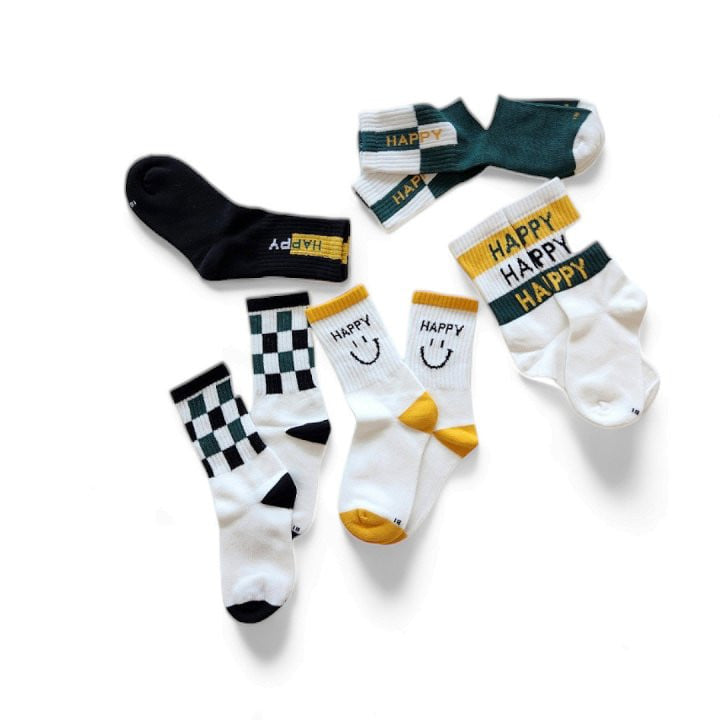 Dudie - Korean Children Fashion - #toddlerclothing - Happy Socks - 4