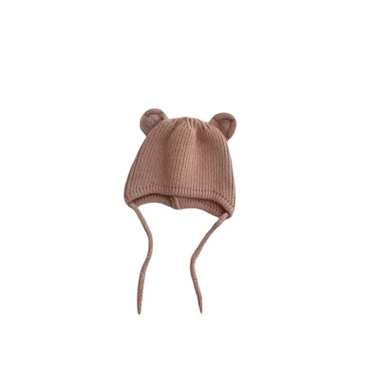 Dudie - Korean Children Fashion - #toddlerclothing - Bear Beanie - 4