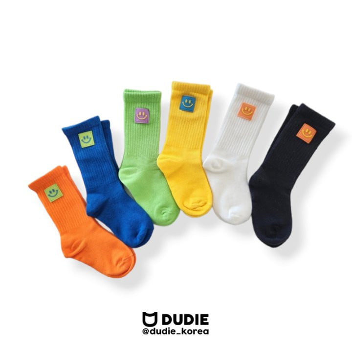 Dudie - Korean Children Fashion - #stylishchildhood - Grip Smile Socks