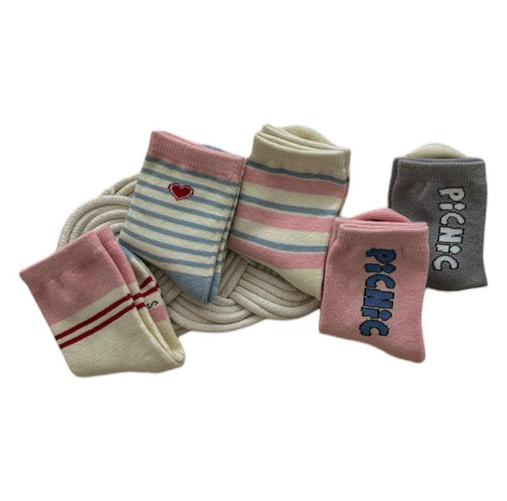 Dudie - Korean Children Fashion - #todddlerfashion - Picnic Socks - 12