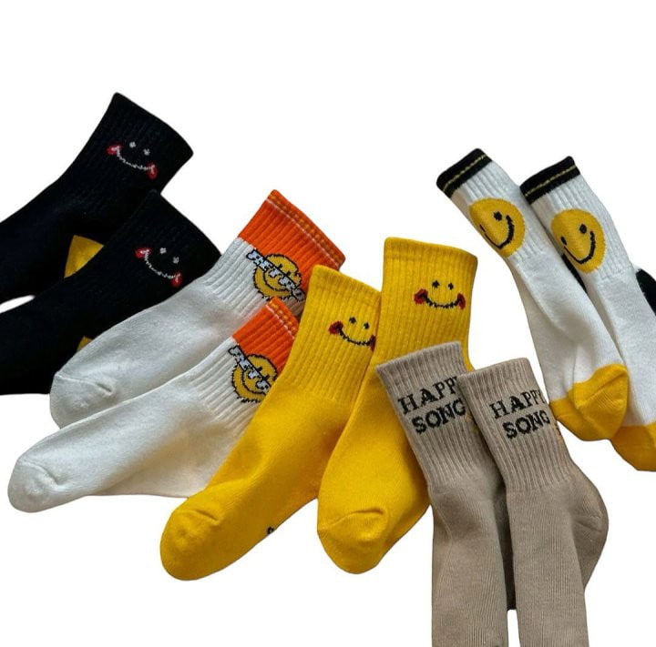 Dudie - Korean Children Fashion - #todddlerfashion - Happy Song Socks - 5