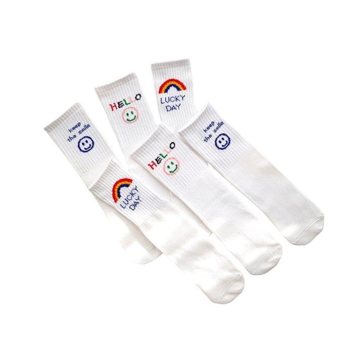 Dudie - Korean Children Fashion - #todddlerfashion - Luck Day Socks - 7