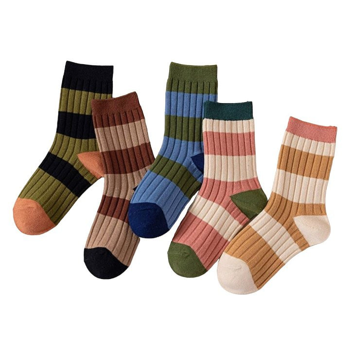 Dudie - Korean Children Fashion - #todddlerfashion - Stripe Socks - 6