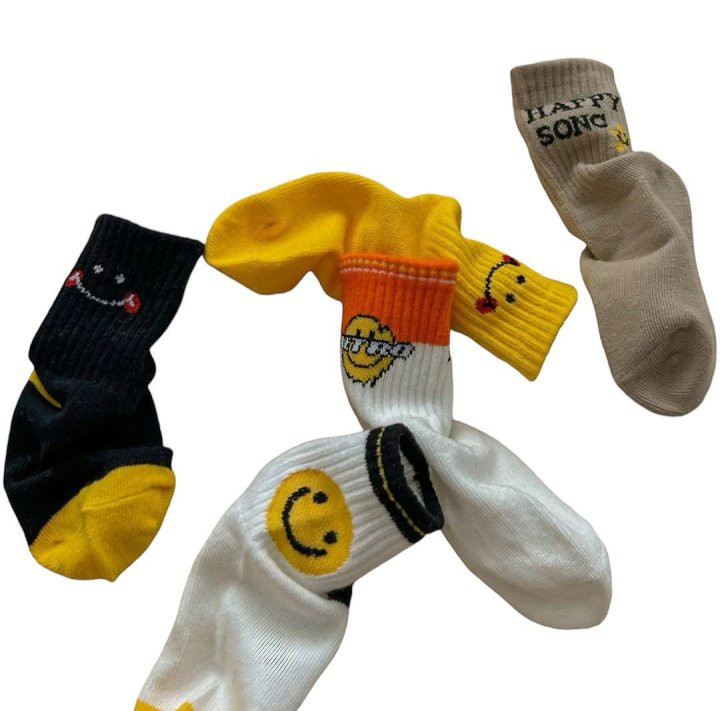 Dudie - Korean Children Fashion - #toddlerclothing - Happy Song Socks - 6