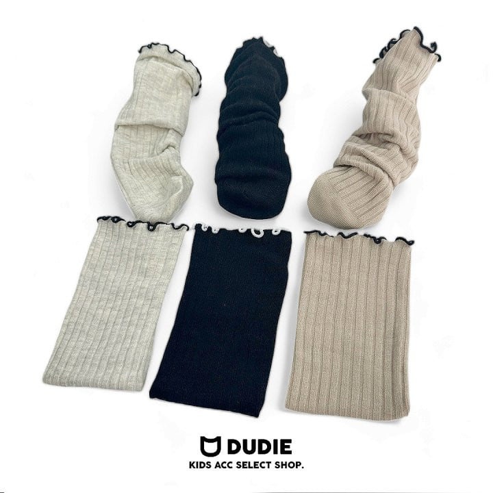 Dudie - Korean Children Fashion - #todddlerfashion - Shirring Half Socks - 4