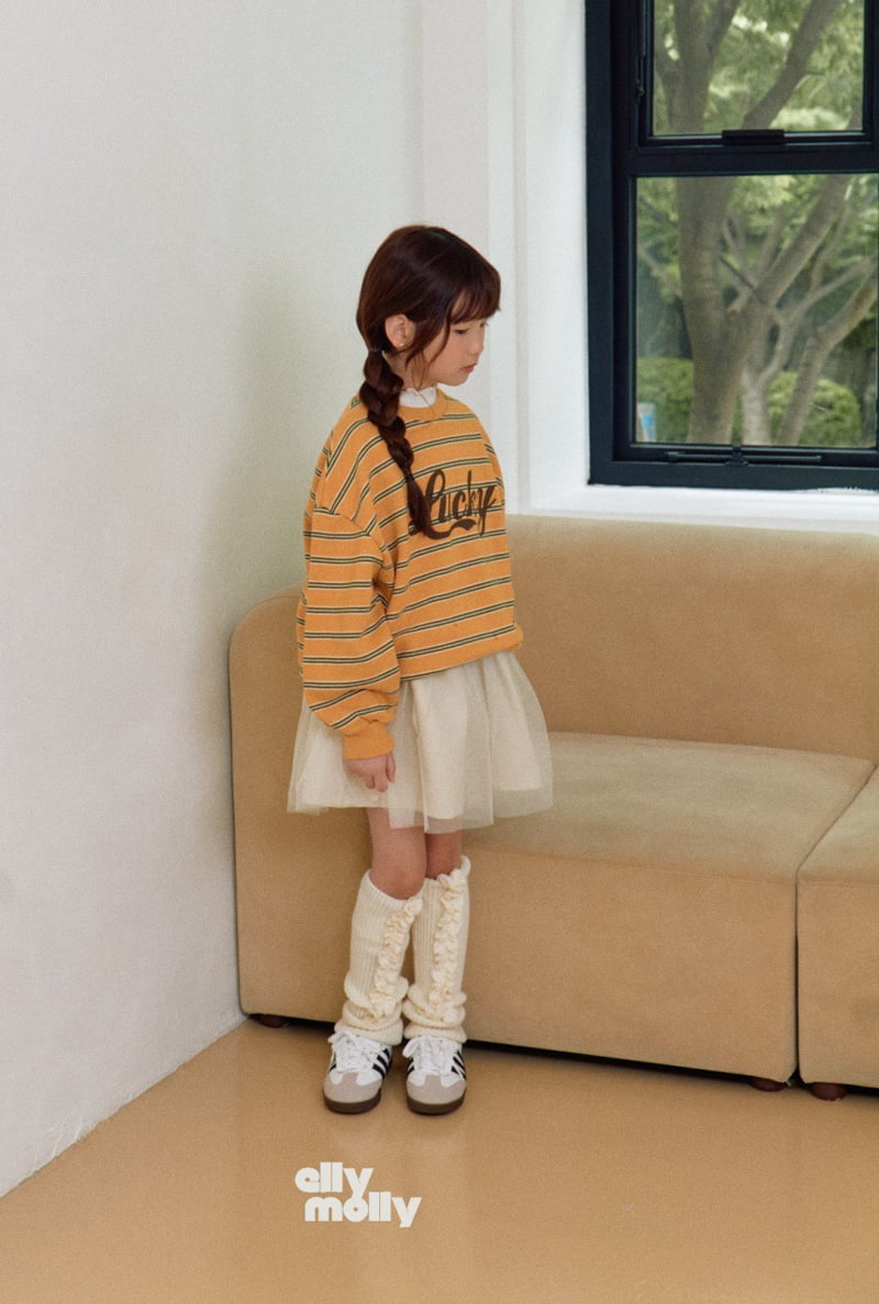 Ellymolly - Korean Children Fashion - #Kfashion4kids - Lucky Stripe Sweatshirts - 6