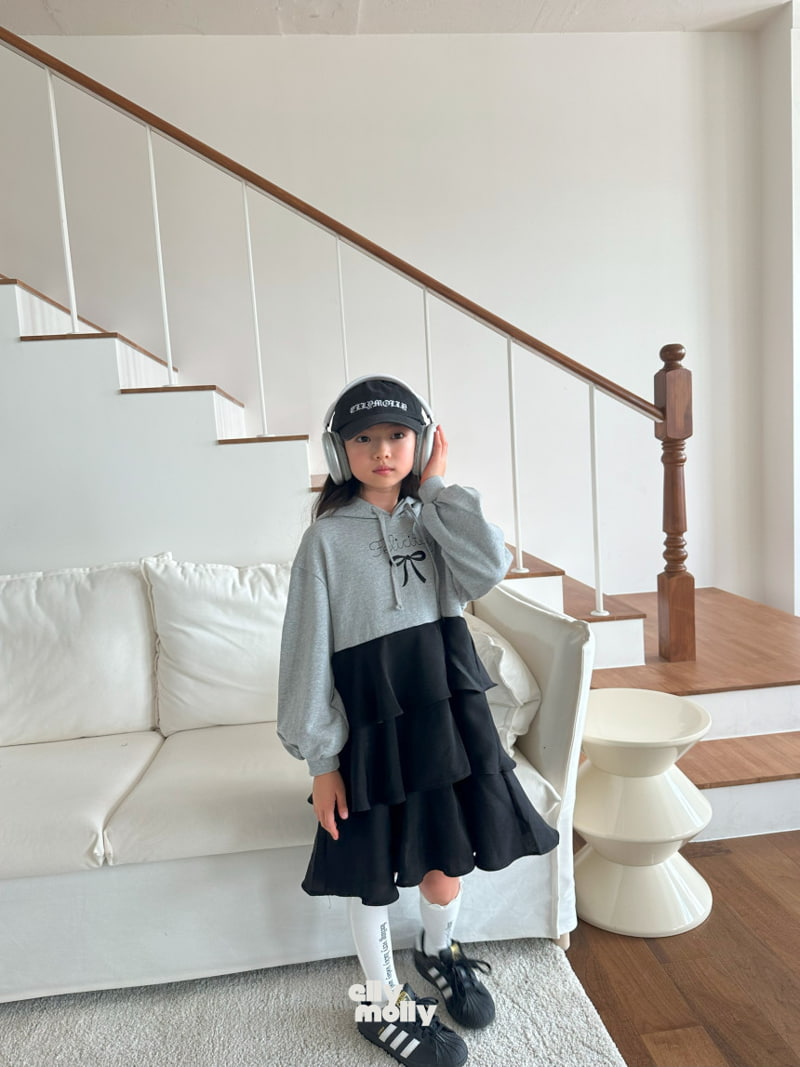 Ellymolly - Korean Children Fashion - #Kfashion4kids - Satin Cancan Hood One-piece - 9