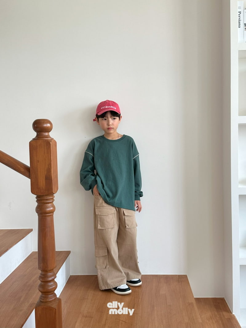 Ellymolly - Korean Children Fashion - #childofig - Double Pocket Cargo Pants - 2