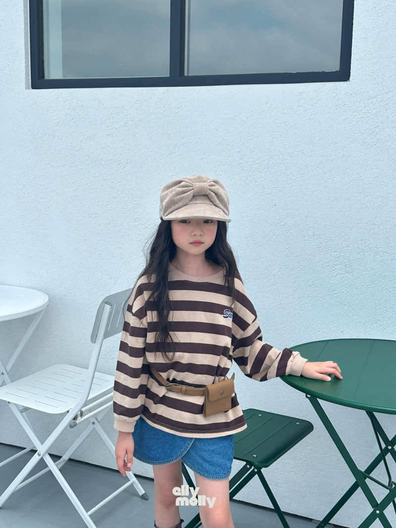 Ellymolly - Korean Children Fashion - #childofig - Sweet Stripe Tee - 2