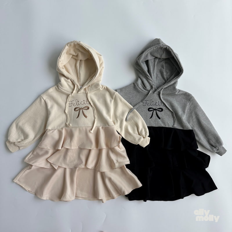 Ellymolly - Korean Children Fashion - #childofig - Satin Cancan Hood One-piece