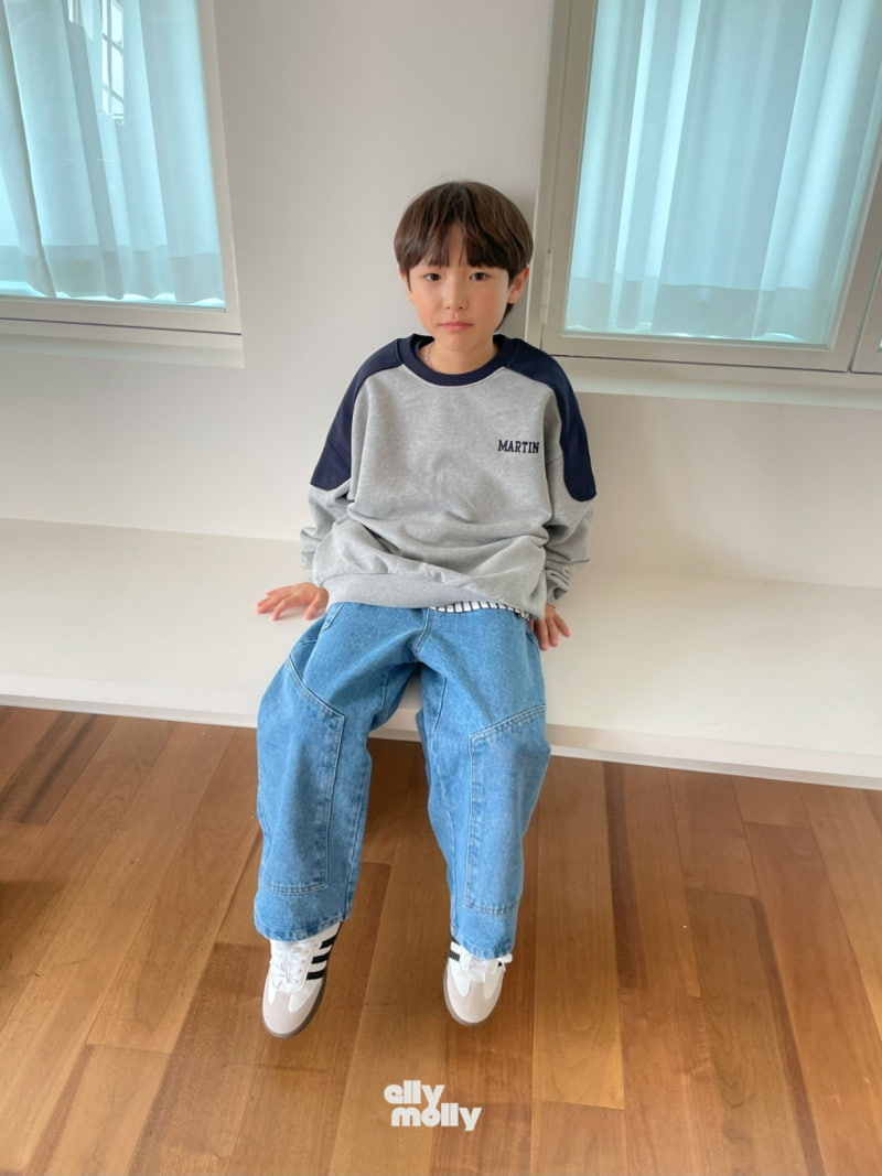 Ellymolly - Korean Children Fashion - #stylishchildhood - Pocket Up Denim Pants - 4