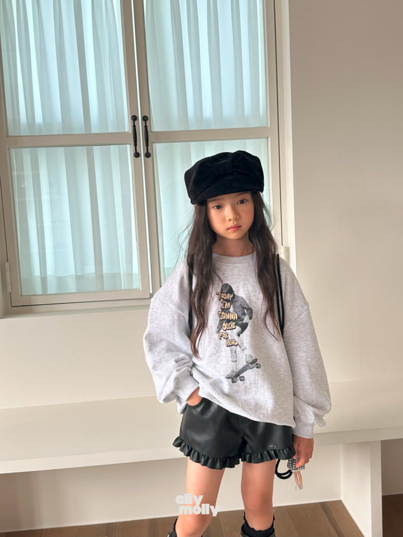 Ellymolly - Korean Children Fashion - #childofig - Coco Frill Leather Shorts - 6