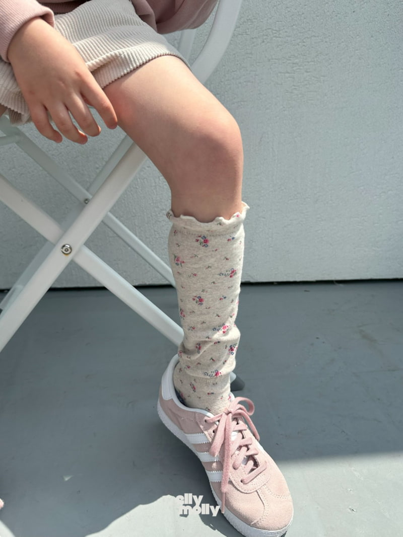 Ellymolly - Korean Children Fashion - #childofig - Sand Flower Wave Socks - 9