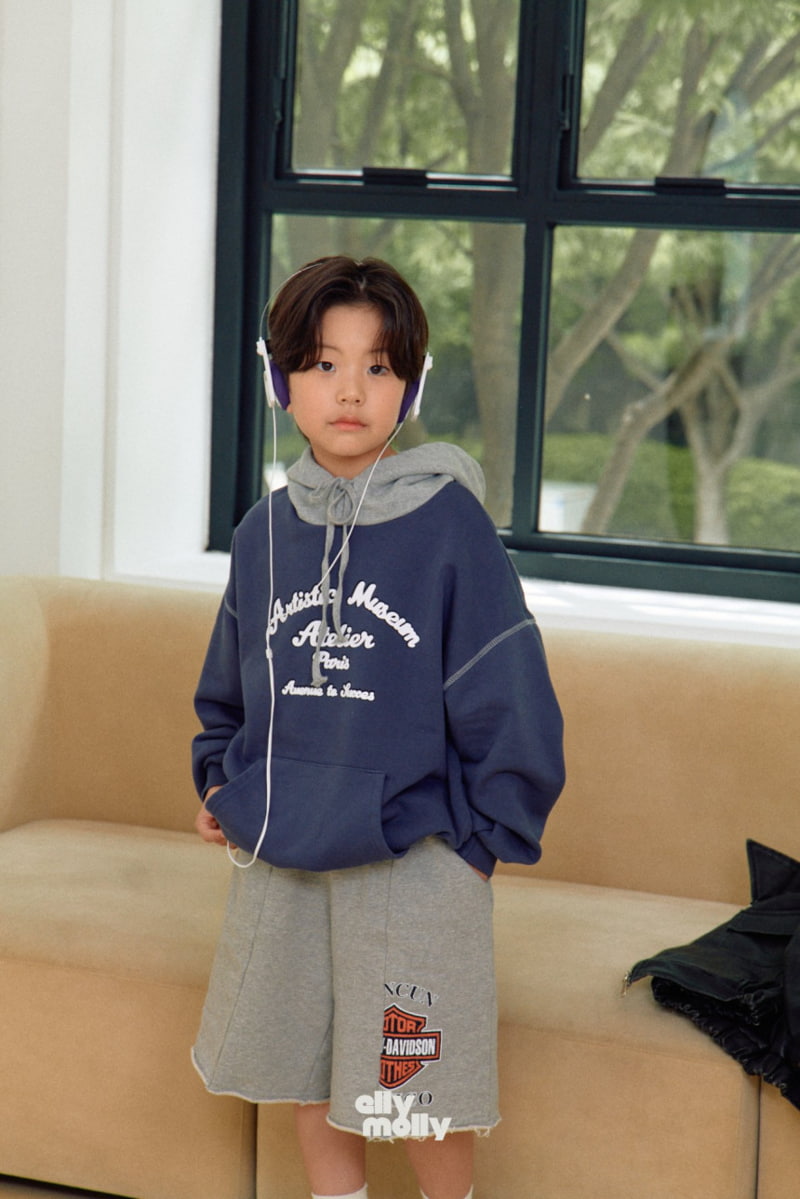 Ellymolly - Korean Children Fashion - #designkidswear - Artistic Hoodie Top - 2