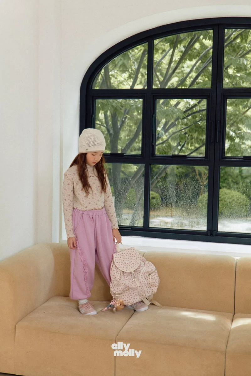 Ellymolly - Korean Children Fashion - #designkidswear - Tongtong Lace Jogger Pants - 5