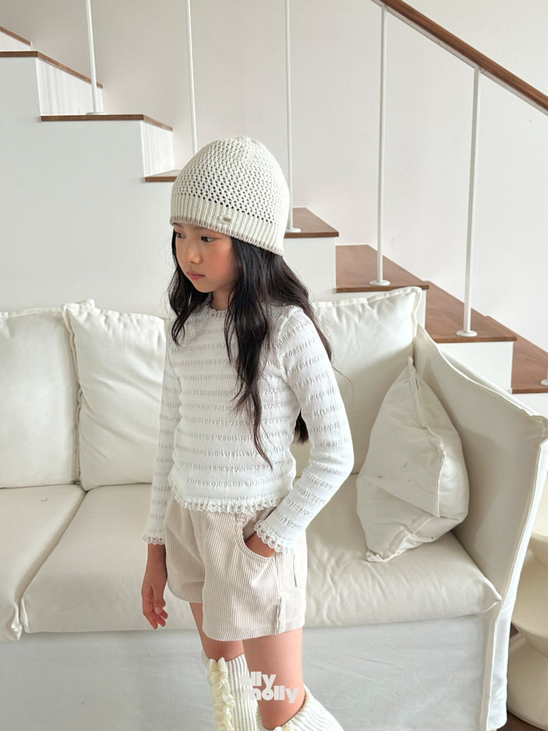 Ellymolly - Korean Children Fashion - #designkidswear - Muse Slim Lace Tee - 2