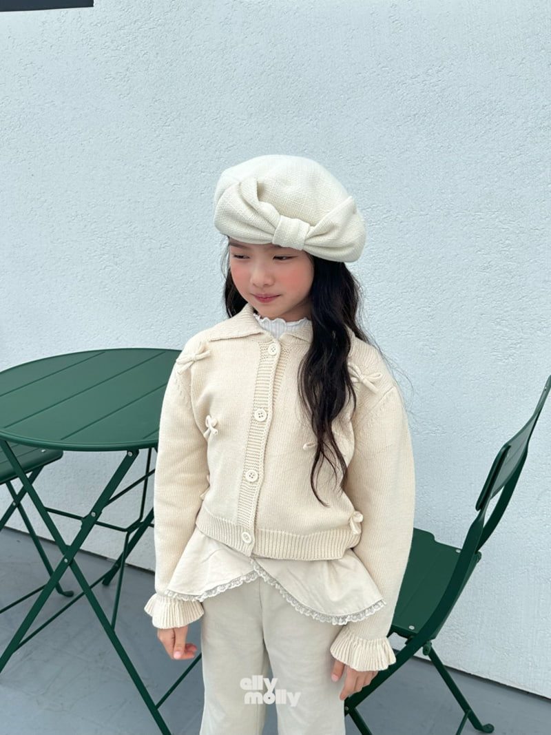 Ellymolly - Korean Children Fashion - #designkidswear - Ribbon Beret - 5