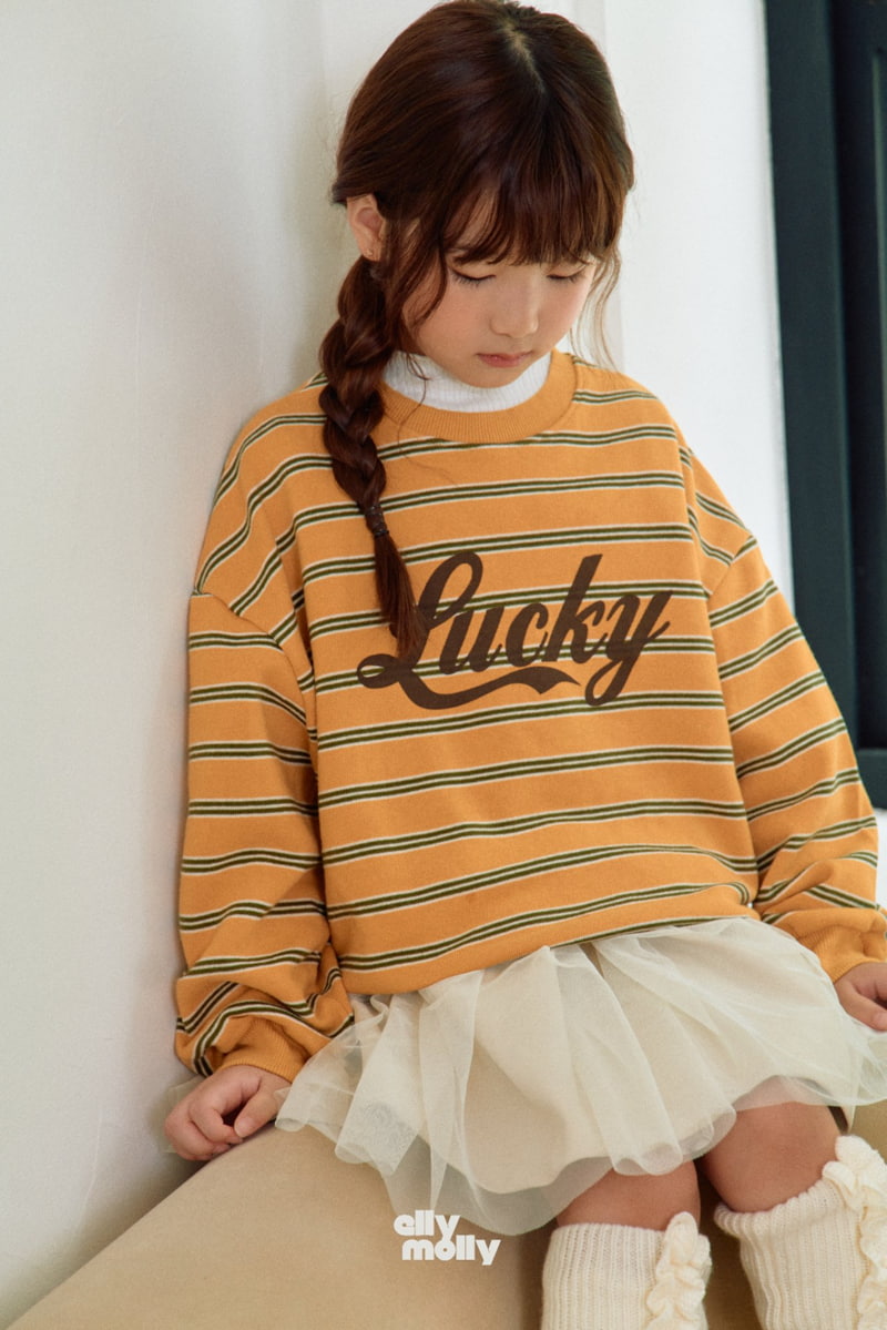 Ellymolly - Korean Children Fashion - #fashionkids - Lucky Stripe Sweatshirts - 2