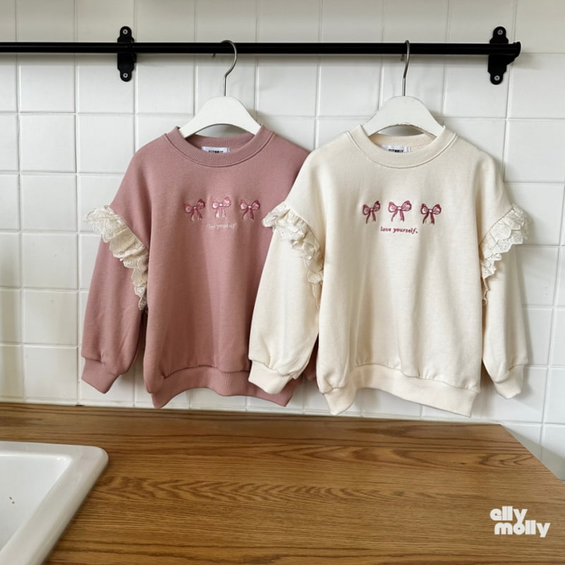 Ellymolly - Korean Children Fashion - #fashionkids - Angel Lace Sweatshirts