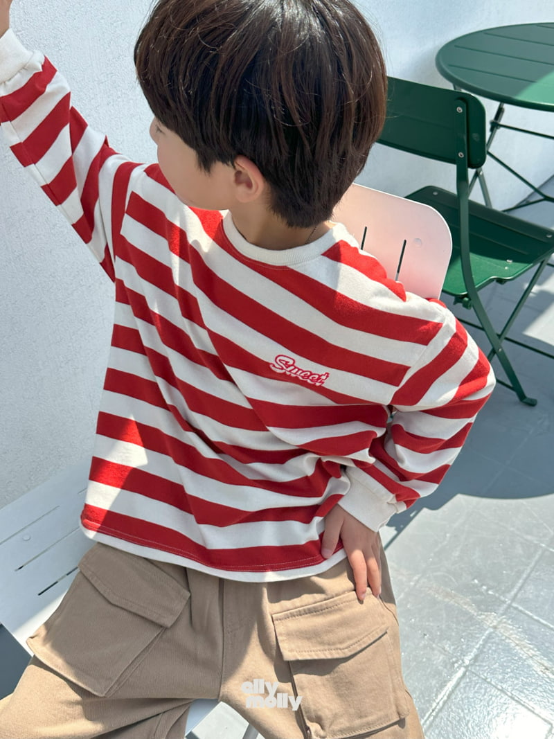 Ellymolly - Korean Children Fashion - #kidzfashiontrend - Sweet Stripe Tee - 9