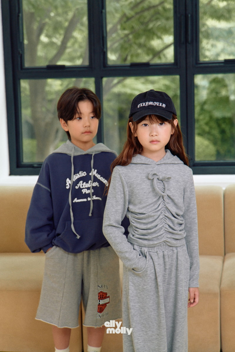 Ellymolly - Korean Children Fashion - #kidzfashiontrend - Cover Ribbon Hood Tee - 8