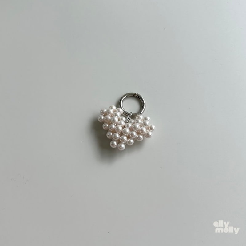 Ellymolly - Korean Children Fashion - #Kfashion4kids - Pearl Heart Key Ring - 4