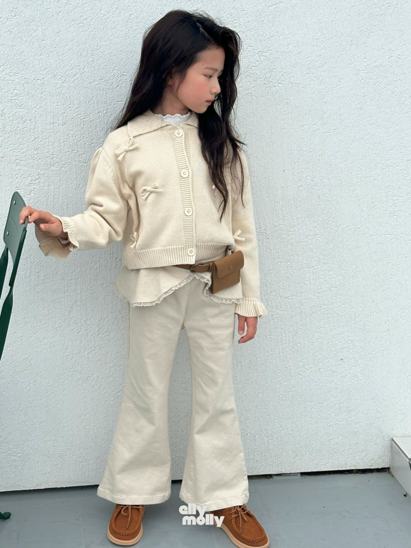 Ellymolly - Korean Children Fashion - #magicofchildhood - Bobo Frill Bootscut Pants - 6