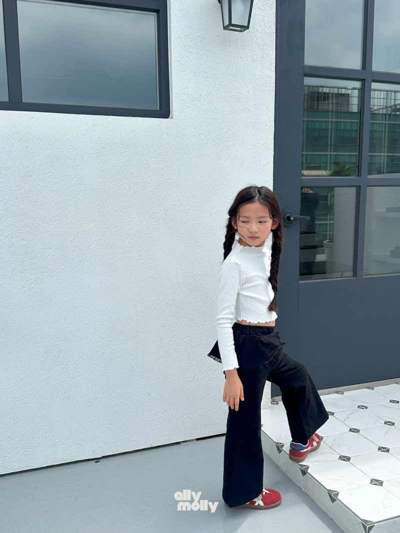 Ellymolly - Korean Children Fashion - #littlefashionista - Jenny Rib Wave Tee - 4