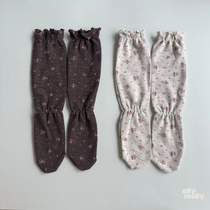 Ellymolly - Korean Children Fashion - #magicofchildhood - Sand Flower Wave Socks - 6