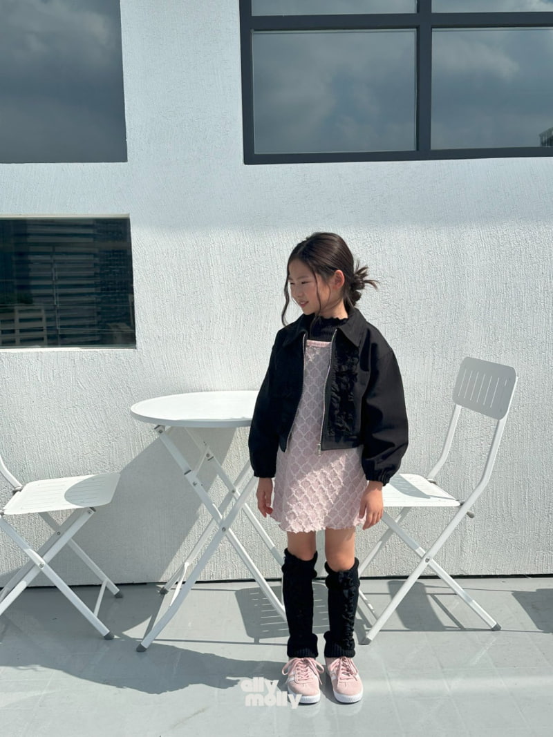 Ellymolly - Korean Children Fashion - #minifashionista - Frill Lace Blouson - 10