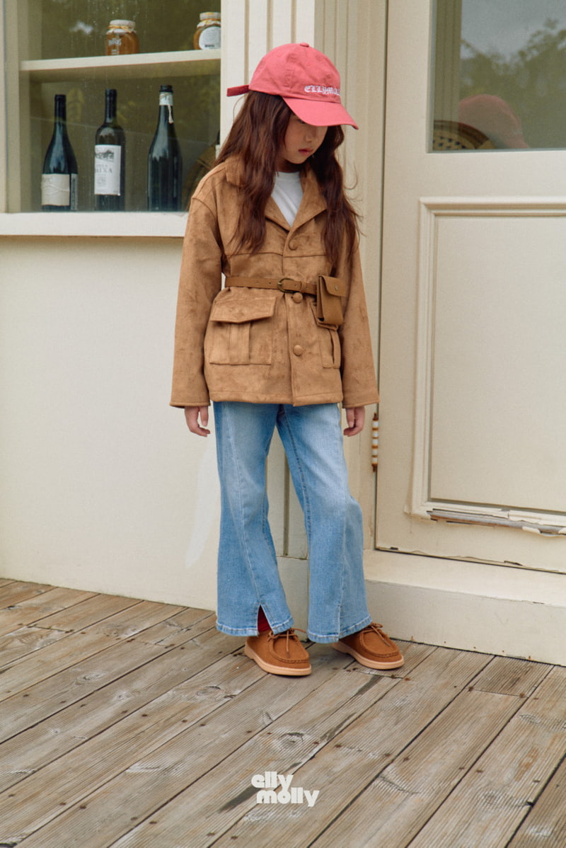 Ellymolly - Korean Children Fashion - #prettylittlegirls - Slit Bootscut Denim Pants - 11