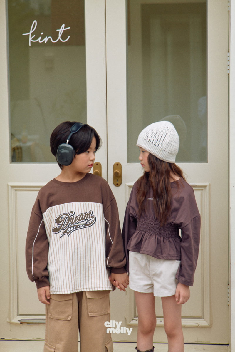 Ellymolly - Korean Children Fashion - #stylishchildhood - Siluette Smocked Tee - 9