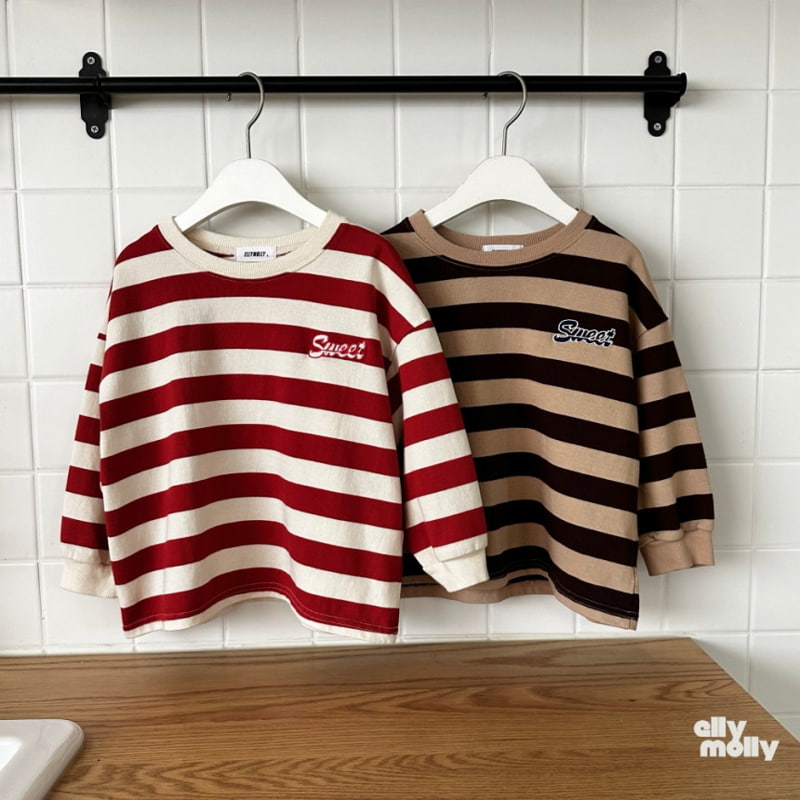 Ellymolly - Korean Children Fashion - #stylishchildhood - Sweet Stripe Tee