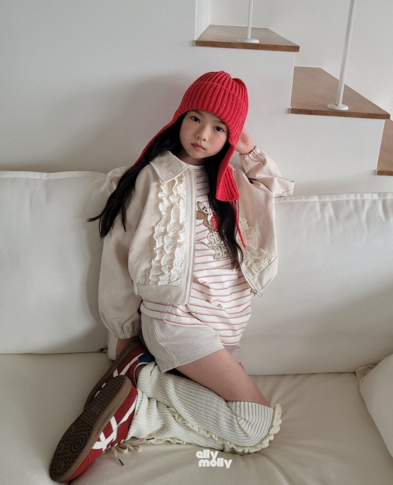 Ellymolly - Korean Children Fashion - #todddlerfashion - Frill Lace Blouson - 12