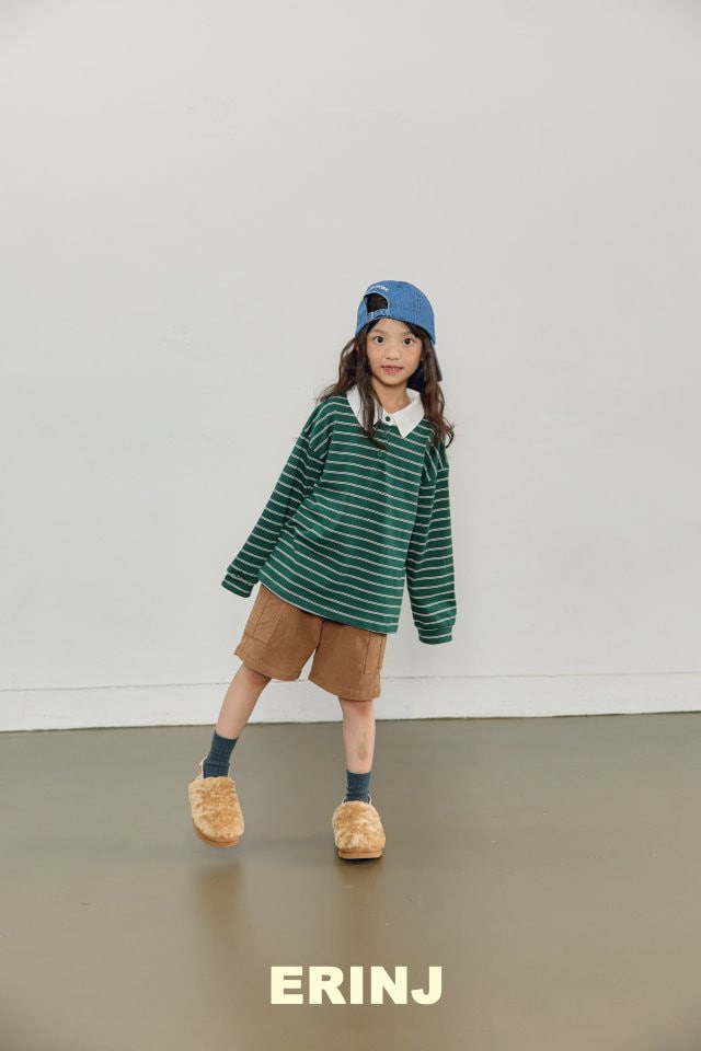 Erin J - Korean Children Fashion - #Kfashion4kids - Stripe Collar Sweatshirts - 11