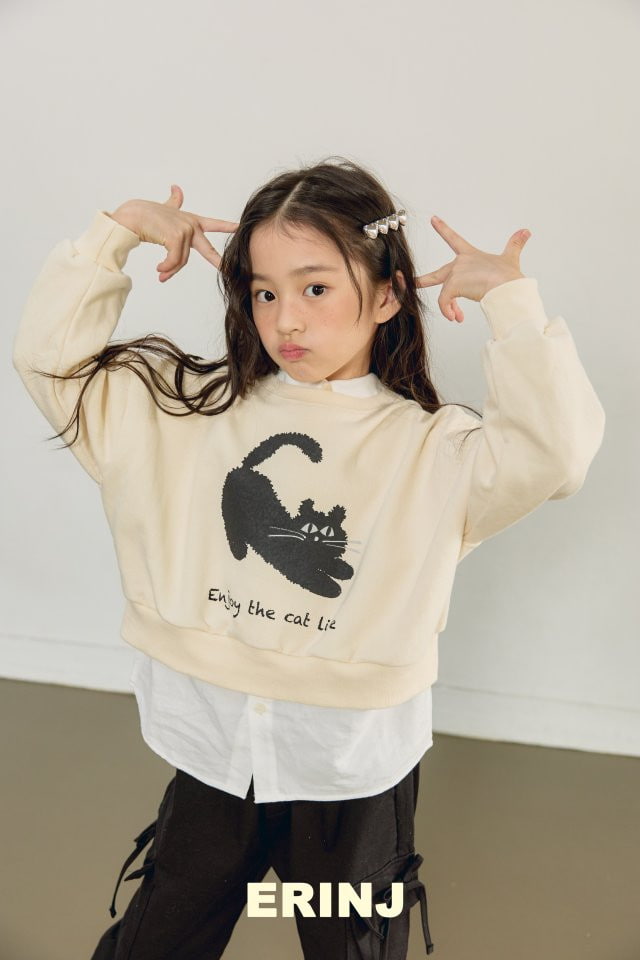 Erin J - Korean Children Fashion - #Kfashion4kids - Cat Sweatshirts - 3