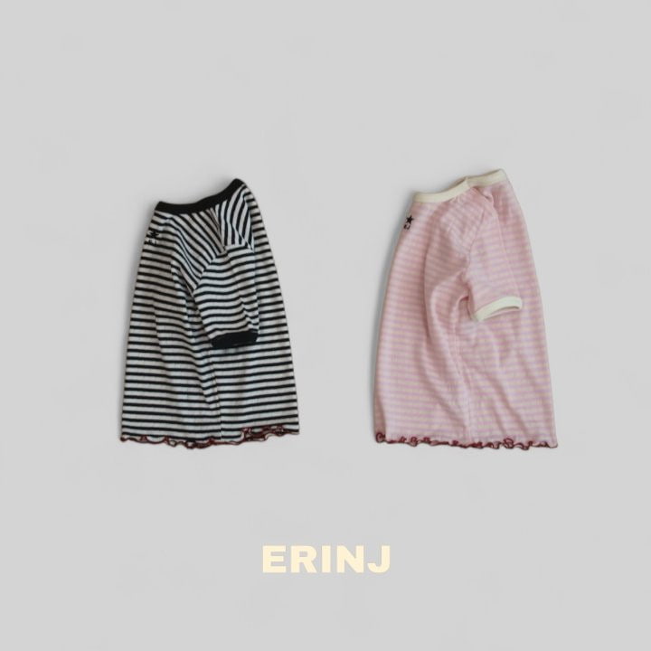 Erin J - Korean Children Fashion - #childrensboutique - Star Stripe Short Sleeve Tee