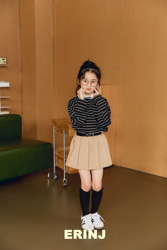 Erin J - Korean Children Fashion - #discoveringself - Stripe Collar Sweatshirts - 6