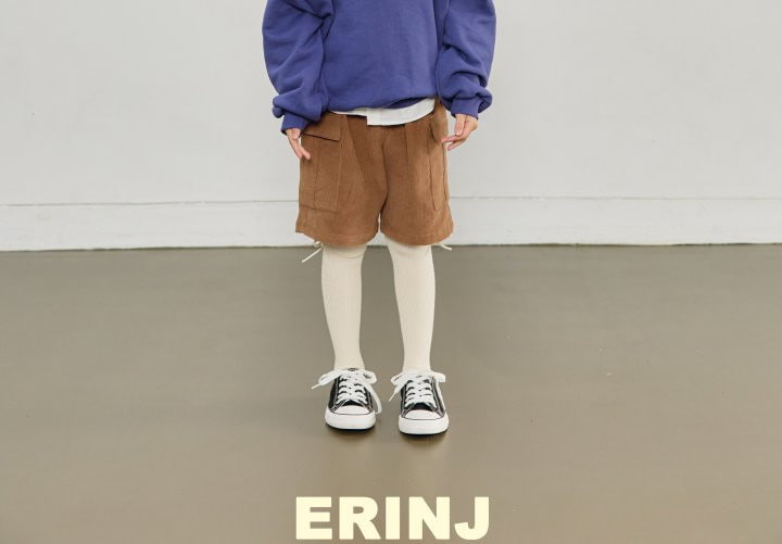 Erin J - Korean Children Fashion - #discoveringself - Corduroy Cargo Half Pants - 2