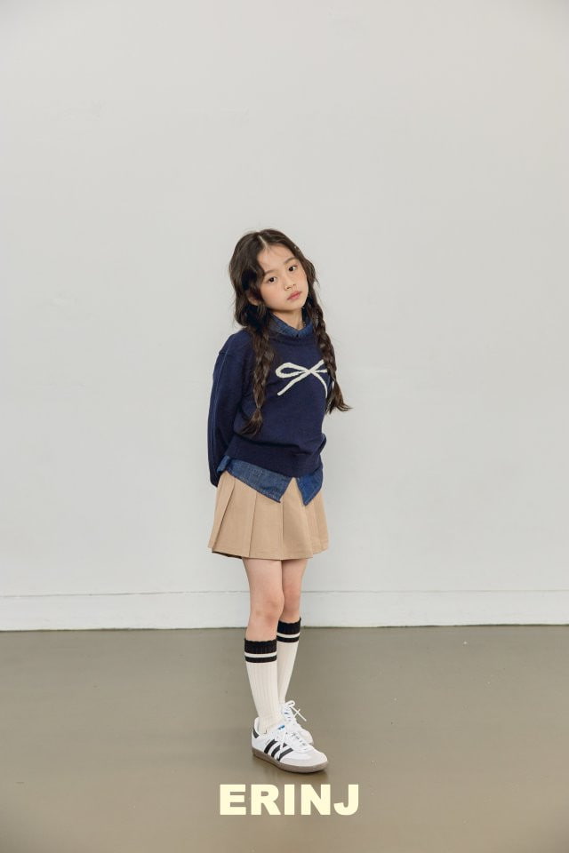 Erin J - Korean Children Fashion - #fashionkids - Ribbon Knit Round Top - 11