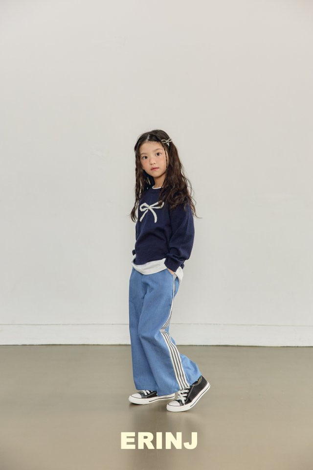 Erin J - Korean Children Fashion - #kidsshorts - Tape Denim Pants - 10