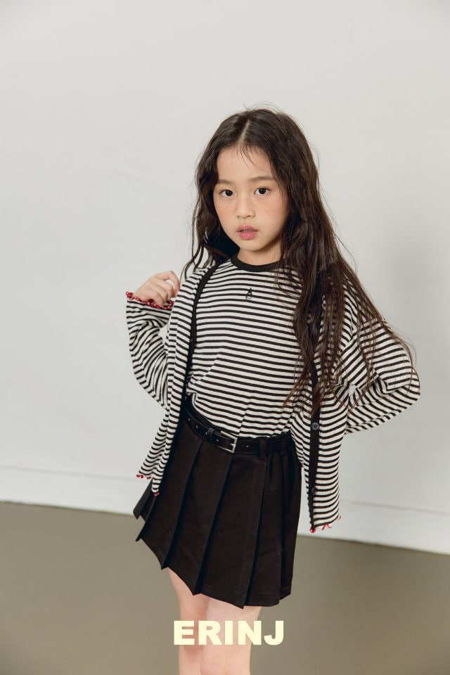 Erin J - Korean Children Fashion - #kidsshorts - Stripe Cardigan - 11