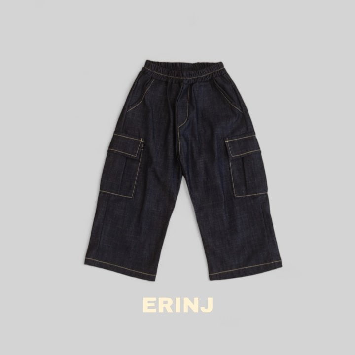 Erin J - Korean Children Fashion - #minifashionista - Denim Cargo Pants